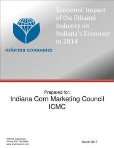 Economic Impact of the Ethanol Industry on Indiana’s Economy in 2014