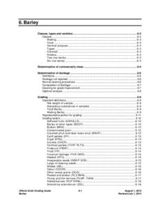 Barley – Chapter 6 – Official Grain Grading Guide