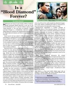 Movie Review  Is a “Blood Diamond” Forever? By Anna Kallett