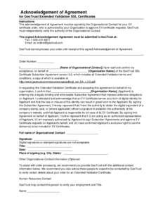 Microsoft Word - acknowledgement-agreement