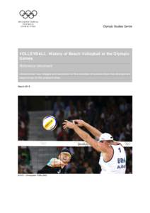 VOLLEYBALL: History of Beach Volleyball at the Olympic Games