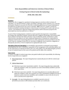 Medical ethics / Attending physician / Residency / Patient safety / Medical record / Emergency department / Medical College of Wisconsin Psychiatry / Nursing home / Medicine / Health / Physicians