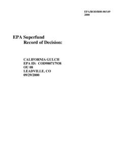 EPA/ROD/R08[removed]EPA Superfund Record of Decision: