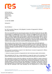 RES UK & Ireland Limited Willowbank Business Park, Willowbank Road, Millbrook, Larne County Antrim, Northern Ireland BT40 2SF, United Kingdom T +[removed]0580 F +[removed]299 E [removed] www.res-group