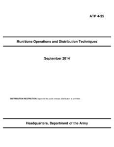 ATP[removed]Munitions Operations and Distribution Techniques September 2014