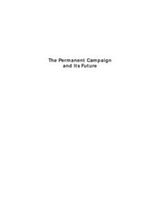 Brookings Institution / Brookings / Politics of the United States / Christopher DeMuth / The Pew Charitable Trusts / United States / Michael J. Malbin / Future of American Democracy Foundation / Norman J. Ornstein / Thomas E. Mann / American Enterprise Institute