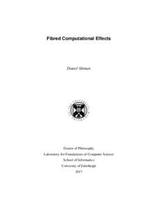 Fibred Computational Effects  Danel Ahman NI VER