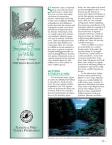 S  Managing Streamside Zones for Wildlife By James G. Dickson