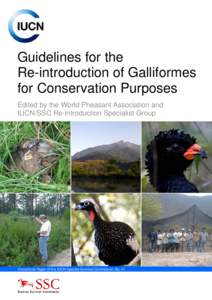 Galliforme Guidelines[removed]