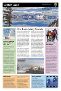 Crater Lake Map winter 2013