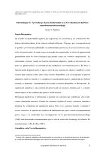 ¿Diagnostico o Estigma? Encrucijadas Éticas, eds. A. Trimboli, J.C. Fantin, et al, Buenos Aires: Asociación Argentina de Salud MentalFibromialgia: El Aprendizaje de una Enfermedad y su Correlación con