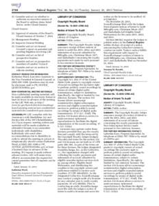 2744  Federal Register / Vol. 80, No[removed]Tuesday, January 20, [removed]Notices 21. Consider and act on whether to authorize an executive session of