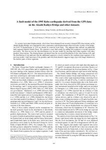 Earth Planets Space, 50, 803–811, 1998  A fault model of the 1995 Kobe earthquake derived from the GPS data