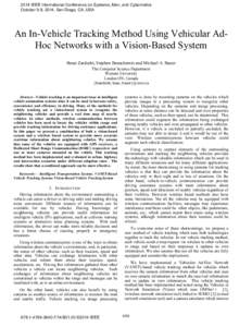 An In-Vehicle Tracking Method Using Vehicular Ad-Hoc Networks with a Vision-Based System