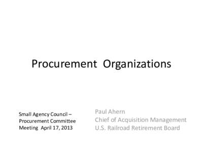 Business / Supply chain management / Systems engineering / Economy / Professional studies / Government procurement in the United States / United States administrative law / Procurement / Purchasing / IDIQ / Maryland Department of General Services / Government procurement