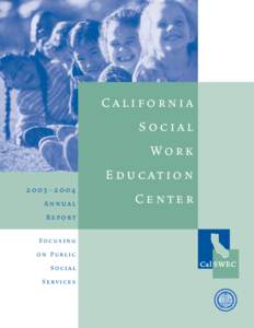California Social Work Education 2003–2004 Annual