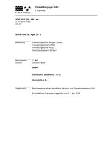 Verwaltungsgericht 2. Kammer WBE[removed]MM / we (3-RV[removed]Art. 31