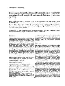 Genitourin Med 1986;62:[removed]Brachioproctic eroticism and transmission of retrovirus