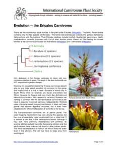 Sarraceniaceae / Sarracenia / Flora of Venezuela / Pitcher plant / Heliamphora / Darlingtonia californica / Carnivorous Plant Newsletter / Ericales / S. rubra / Flora of the United States / Flora / Carnivorous plants