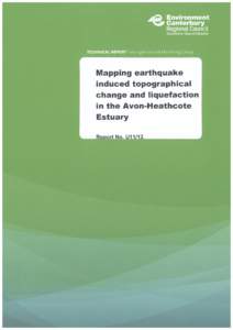 Mapping earthquake induced topographical change and liquefaction in the Avon-Heathcote Estuary Report No. U11/13