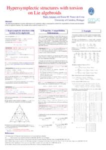 Differential geometry / Courant algebroid / Lie algebroid / Torsion tensor / Lie bialgebroid