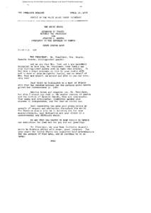 Gerald R. Ford Administration White House Press Releases