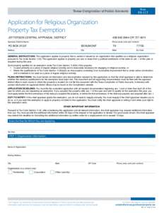 Texas Comptroller of Public Accounts  Form