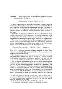 Phase determination in direct Fourier-synthesis of crystal structures