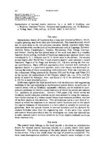 BOOK REVIEWS  426 BULLETIN (New Series) OF THE AMERICANMATHEMATICALSOCIETY Volume 28, Number 2, April 1993