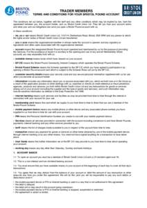 Microsoft Word - Bristol Pound Account - Trader Member Terms and Conditions v2.doc