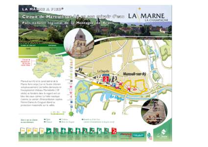 LA MARNE A PIED®  Circuit de Mareuil-sur-Aÿ en son miroir d’eau Parc naturel régional de la Montagne de Reims RIR 1350X1200 Nom du circuit :