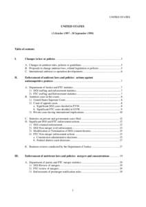 UNITED STATES  UNITED STATES (1 October[removed]September[removed]Table of contents