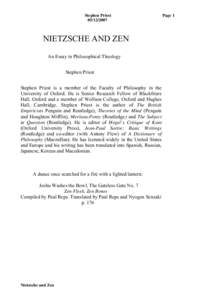 Culture / Anti-Christianity / Existentialists / Nihilism / Buddhism / Human /  All Too Human / Japanese Zen / God is dead / Thus Spoke Zarathustra / Philosophy / Religion / Friedrich Nietzsche