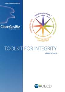 MARCH 2014  www.cleangovbiz.org TOOLKIT FOR INTEGRITY