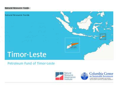 Natural Resource Funds  Dili Timor-Leste