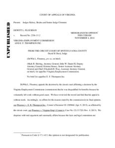 Microsoft Word - memorandum opinion[removed]Flournoy[removed]doc