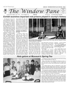 JUNE 22, 2004 THE BULLETIN Page 5  JUNE 2004 ~ THE WINDOW PANE PULLOUT SECTION ~ PAGE 1 The Window Pane