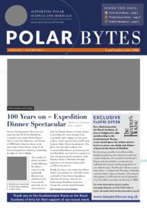 SUPPORTING POLAR SCIENCE AND HERITAGE www.spri.cam.ac.uk/friends ISSUE[removed]AUTUMN 2014