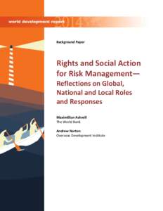 Background Paper  Rights and Social Action for Risk Management— Reflections on Global, National and Local Roles