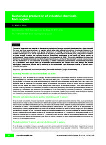 Sugar / Bioenergy / Ethanol fuel / Biofuels / Sweeteners / Sucrose / Ethanol / 1 / 4-Butanediol / Fermentation / Chemistry / Sustainability / Energy