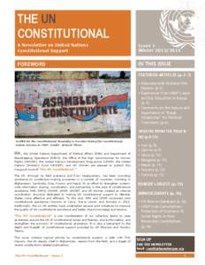 THE UN CONSTITUTIONAL I  A Newsletter on United Nations