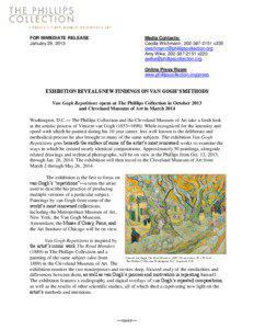 Dupont Circle / The Phillips Collection / Museum of Modern Art / Portraits by Vincent van Gogh / Still life paintings by Vincent van Gogh / Vincent van Gogh / Modern art / Post-Impressionism