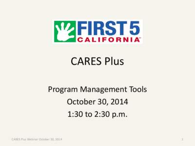 First 5 California CARES Plus