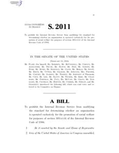 II  113TH CONGRESS 2D SESSION  S. 2011