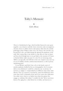 Keith Althaus | 207  Toby’s Memoir  Keith Althaus