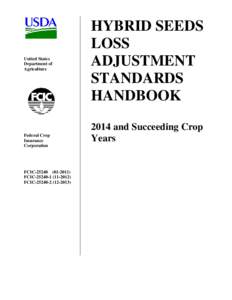 Hybrid Seeds Loss Adjustment Standards Handbook