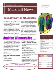 Marshall News Vol 3 issue 4 May 2007