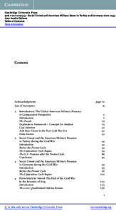 Cambridge University Press[removed]3 - Social Unrest and American Military Bases in Turkey and Germany since 1945 Amy Austin Holmes Table of Contents More information