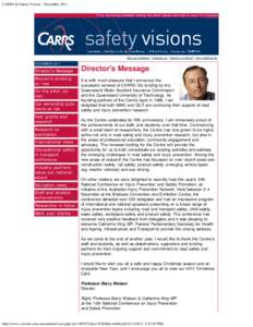 CARRS-Q Safety Visions - December 2011