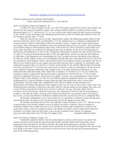 Southern Campaign American Revolution Pension Statements Pension Application of Anthony Ethell S6825 Transcribed and annotated by C. Leon Harris State of Virginia; County of Fauquier SS On this 29 th day of August in the